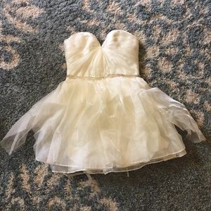 Sarah Seven Powdered Sugar Mini Dress sz 4 Laceup